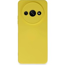 TeknoKapsül Redmi A3 4g Kılıf Nano Içi Kadife Silikon - Sarı