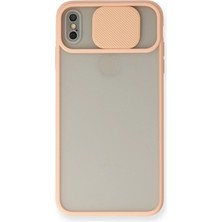 TeknoKapsül Iphone x Kılıf Palm Buzlu Kamera Sürgülü Silikon - Pembe