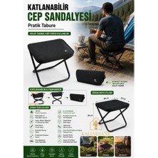 Kalemhane Katlanabilir Pratik Sandalye , Portatif Tabure, Seyhat Sandalyesi
