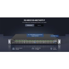 TeknoKapsül Ruijie Reyee RG-NBS3100-48GT4SFP-P 48 Port Gigabit Poe, 370W, 4port Sfp, L2 Yönetilebilir Switch