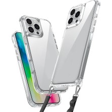 HTstore iPhone Uyumlu 16 Pro Kılıf Airbagli Takılabilir Askı Aparatlı Zore Snap Silikon Kapak