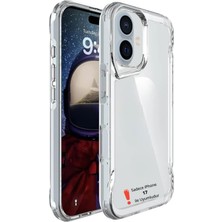 Evax [airbag] iPhone 17 Uyumlu Airbag Köşe Korumalı Arkası Sert Kenarları Yumuşak Kalın Silikon Kılıf
