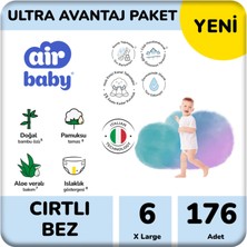 Air Baby Ultra Avantaj Paket x Large Bebek Bezi 6 Numara 176 Adet (4 Paket) 15+ kg