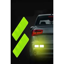 BENCEAL 10'lu Set Motosiklet Scooter Kask Çanta Oto Araba Için Reflektör Bant Gece Işıkta Parlayan Ikaz Bantları