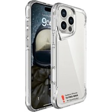 Evax [airbag] iPhone 15 Pro Max Uyumlu Airbag Köşe Korumalı Arkası Sert Kenarları Kalın Silikon Kılıf