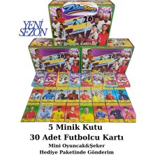 Emrah Gültekin 2026 World Cup Futbolcu Kartları 5 Mini Kutu 30 Kart Oyuncak ve Şeker Hediyeli Set