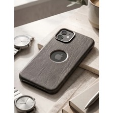 Dörtel Tedarik Iphone 11 Model Açık Logolu Deri Telefon Kılıfı
