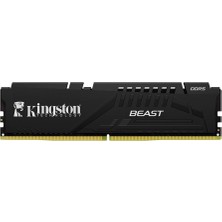 TeknoKapsül Kingston Beast, KF560C30BBE-16TR, 16GB, 6000MHZ, Ddr5, CL30, Desktop Ram (Soğutuculu)
