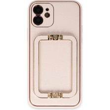 TeknoKapsül Iphone 12 Kılıf Coco Elit Kapak - Pudra