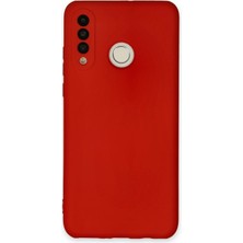 TeknoKapsül P30 Lite Kılıf Nano Içi Kadife Silikon - Kırmızı