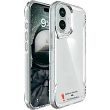 Evax [airbag] iPhone 16 Uyumlu Airbag Köşe Korumalı Arkası Sert Kenarları Yumuşak Kalın Silikon Kılıf