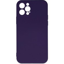 TeknoKapsül Iphone 12 Kılıf Nano Içi Kadife Silikon - Mor