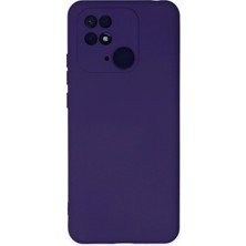 TeknoKapsül Redmi 10C Kılıf Nano Içi Kadife Silikon - Mor