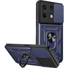 Eco Port Xiaomi Redmi Note 13 4g Kılıf Pars Lens Yüzüklü Silikon - Lacivert