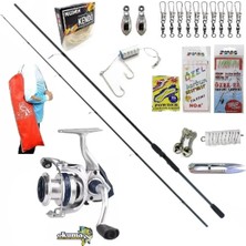 Okuma Aria C4000A Remixon Double Black 270CM 20-40GR Kıyı Spin Olta Takımı Seti