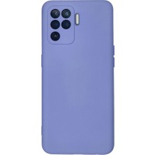 TeknoKapsül Reno 5 Lite Kılıf Nano Içi Kadife Silikon - Lila