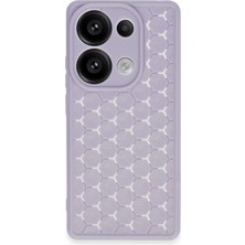 TeknoKapsül Redmi Note 13 4g Kılıf Petek Silikon Kapak - Lila