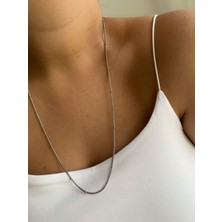 Owentis Çelik Silver Topçuk Aero Zincir Kolye 60 cm -Kararma Yapmaz-