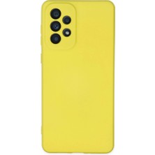 TeknoKapsül Galaxy A23 4g Kılıf Nano Içi Kadife Silikon - Sarı