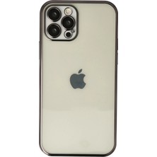 TeknoKapsül Iphone 12 Kılıf Lensli Silikon - Siyah
