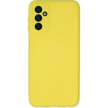 TeknoKapsül Galaxy M23 Kılıf Nano Içi Kadife Silikon - Sarı