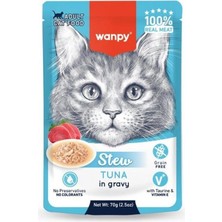 Wanpy Ton Balıklı 70 gr Pouch Yetişkin Yaş Kedi Maması