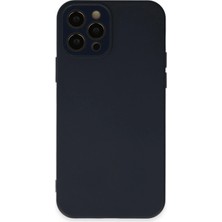 TeknoKapsül Iphone 12 Kılıf Lansman Glass Kapak - Lacivert