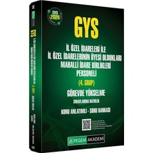 Data Yayınları Pegem 2026 Gys Il Özel Idareleri ile Il Özel Idarelerinin Üyesi Oldukları Mahalli Idare Birlikleri Personeli 4. Grup Konu Anlatımlı Soru Bankası Görevde Yükselme Pegem Akademi Yayınları