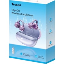 Trusmi Trusmı WS18-013 Ows Klıpslı Kablosuz Kulaklık Mor