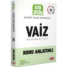 Data Yayınları 2026 Diyanet Işleri Başkanlığı Vaiz Konu Anlatımlı