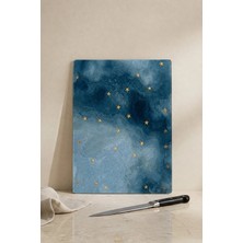 Khakma Nightsky Cam Kesme Tahtası – 25X35 cm | Yıldızlı Gece Tasarımlı Temperli Cam Kesme Tahtası