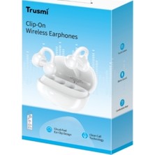 Trusmi Trusmı WS18-012 Ows Klıpslı Kablosuz Kulaklık Beyaz