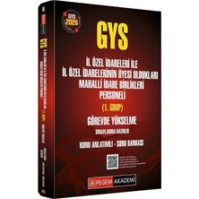 Data Yayınları Pegem 2026 Gys Il Özel Idareleri ile Il Özel Idarelerinin Üyesi Oldukları Mahalli Idare Birlikleri Personeli 1. Grup Konu Anlatımlı Soru Bankası Görevde Yükselme Pegem Akademi Yayınları