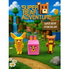 M&D Design Super Bear Adventure Oyuncak 3’lü Set  |oynar Eklemli Figür |8 cm Koleksiyon Oyuncak