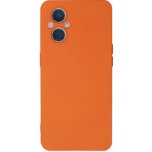 TeknoKapsül Reno 7 Lite Kılıf Nano Içi Kadife Silikon - Turuncu