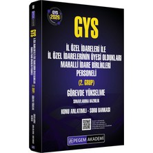 Data Yayınları Pegem 2026 Gys Il Özel Idareleri ile Il Özel Idarelerinin Üyesi Oldukları Mahalli Idare Birlikleri Personeli 2. Grup Konu Anlatımlı Soru Bankası Görevde Yükselme Pegem Akademi Yayınları