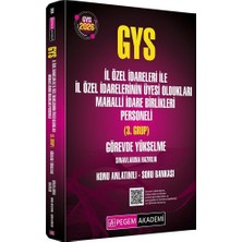 Data Yayınları Pegem 2026 Gys Il Özel Idareleri ile Il Özel Idarelerinin Üyesi Oldukları Mahalli Idare Birlikleri Personeli 3. Grup Konu Anlatımlı Soru Bankası Görevde Yükselme Pegem Akademi Yayınları
