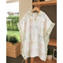 Asu Baby&kids  Ribbon Fırfırlı Müslin Panço