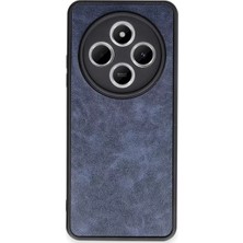 TeknoKapsül Redmi 14C Kılıf Aras Deri Kapak - Lacivert