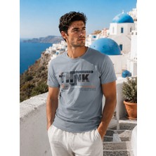 Masimar Erkek Baskılı Pamuk Simit Yaka T-Shirt