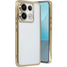 TeknoKapsül Redmi Note 13 4g Kılıf Lensli Silikon - Gold