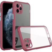 TeknoKapsül Iphone 11 Kılıf Miami Şeffaf Silikon - Fuşya