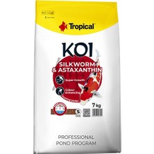Tropical Koi Silkwormn Astaxanthin Pellet Size S 7kg