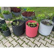 Airgrows Plastik Saksı 25 Litre- 3 Lü Set