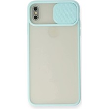 TeknoKapsül Iphone x Kılıf Palm Buzlu Kamera Sürgülü Silikon - Turkuaz