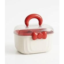 Aşkana Çok Amaçlı Çocuk Beslenme Kutusu & Organizer Çanta,takı,toka,makyaj Malzemesi, Oyuncak Düzenleyici,bölmeli,taşınabilir Saklama KUTUSU,23X23 cm