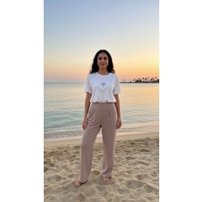 Qmash Kısa Kollu Tişört 4316 Ekru