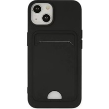 TeknoKapsül Iphone 14 Kılıf Kelvin Kartvizitli Silikon - Siyah