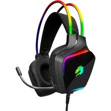 GameBooster GB-H15B Forge RGB Virtual 7.1 Surround Enc Siyah Gaming Kulaklık