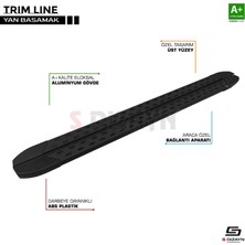 S-Dizayn Renault Trafıc K.ş. 2004- 230 cm Trim Line Siyah Yan Basamak